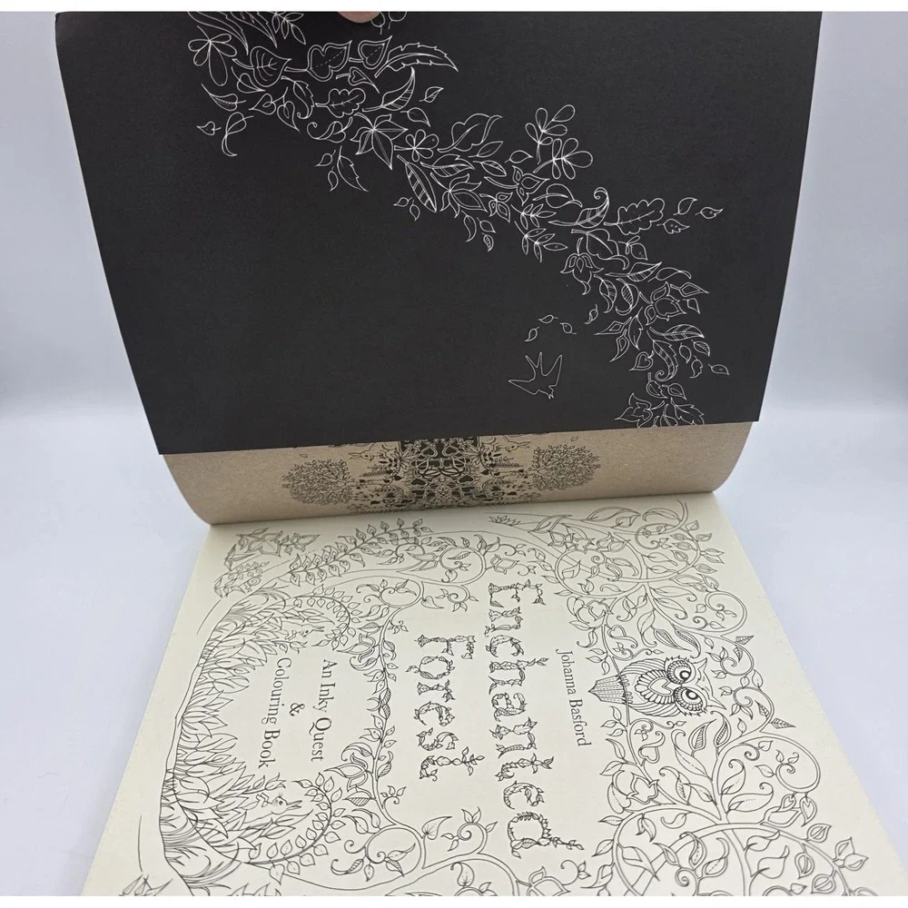 Enchanted Forest An Inky Quest‎ & Coloring Book By Johanna Basford Adults Youth